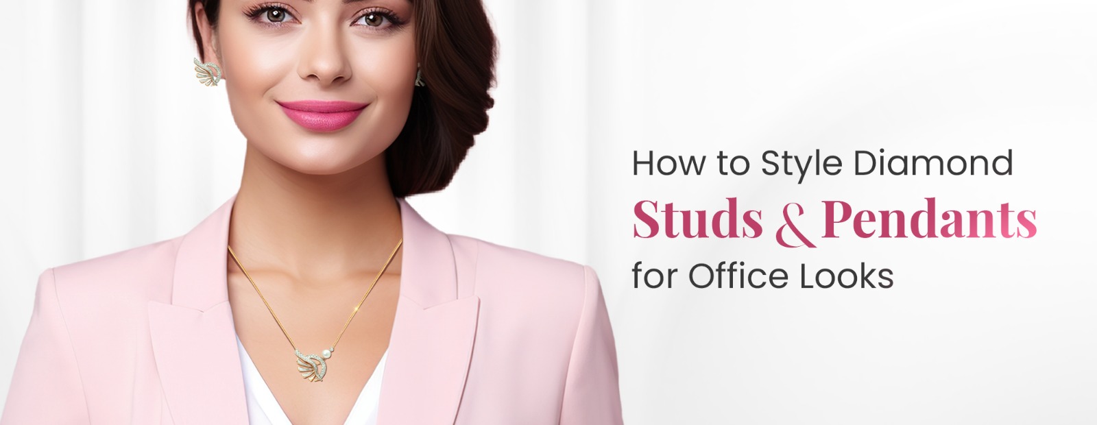 Styling Diamond Studs and Pendants for Office Looks